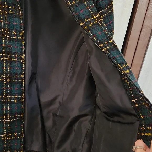 🎄Sag Harbor Zip Up Tweed Balzer Size 12 - Picture 4 of 5